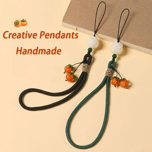 Pendentif téléphone portable porte-clés pendentif en verre corde anti-perte accessoires 2 pièces - Photo 1 sur 5