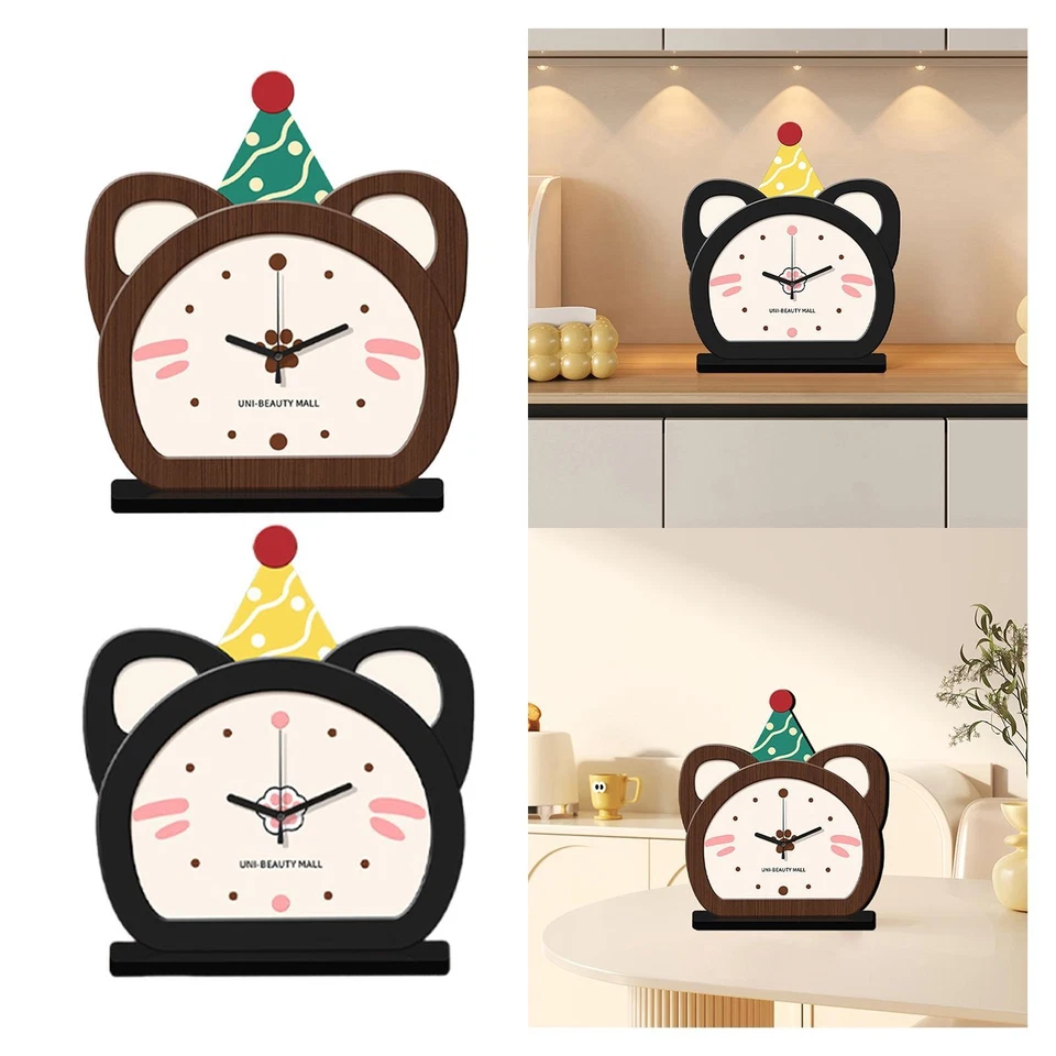 Creative Cat Table Clock Home Decor Decorative Ornament - Image 1 of 1