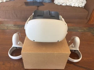 Meta Oculus Quest 2 128GB VR Headset - White (Elite Strap w/ Controllers) - Picture 1 of 3