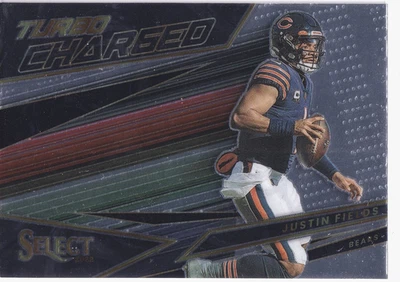 Justin Fields 2022 Panini Select Turbocharged Base #TUR-2 Chicago Bears NFL - Image 1 of 2
