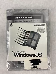 Microsoft Win 98 First Edition Windows 98 Full Operating System SEALED - Picture 1 of 6
