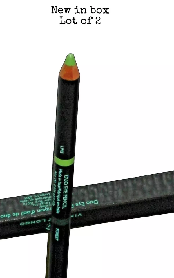 Vincent Longo Duo 眼线笔 LIME/森林绿色 - 批量 2 全新带盒 — 第 1/1 张图片