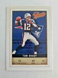 Tom Brady 2002 Fleer Authentix #48 New England Patriots Michigan - Picture 1 of 6