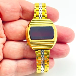 BULOVA Computron Digitaluhr gemischte Metalltöne LESEN - Bild 1 von 8