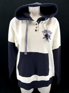 NEW Boston Red Sox Soft As A Grape LS White 1/4 Snap Hoodie Sweatshirt Women's M - Picture 1 of 8
