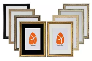 A2 A3 A4 A5 ORNATE 8 Colours Picture Frame Photo Poster Frames Black White Mount - Picture 1 of 59