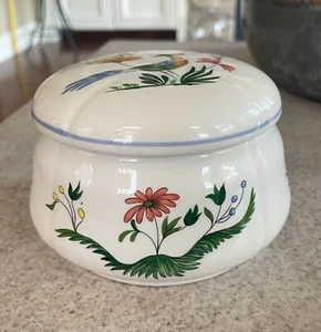 RARE Vtg. Gien Birds of Paradise Candy Trinket Box France - Picture 1 of 4