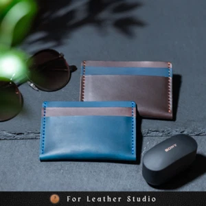 Dub Large Leather Cardholder, Personalized wallet, handcrafted gift Father's day - Picture 1 of 5