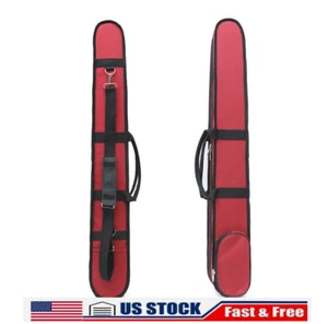 Upright Double Bass Bow Hold 2 Bow Bag for German Bass Bow Cases Red - Picture 1 of 6