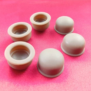 Silicone Cap Rubber Sleeve Outer Diameter 15mm Light Grey/Brown Terminal Sealing - Picture 1 of 8