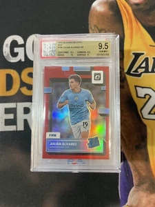 2022-23 Donruss FIFA Julian Alvarez RC Optic Red /165 BGS 9.5 Gem Mint - Picture 1 of 2