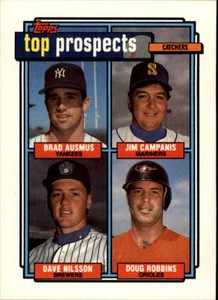 1992 Topps Baseball #58 Ausmus/JCampanis/Nilsson Doug Robbins