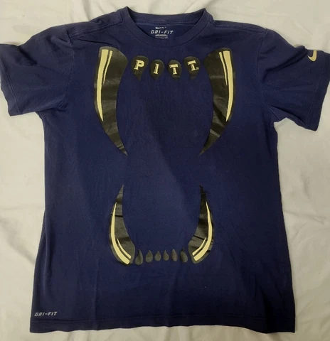 Mens Nike Dri-Fit Pitt Panthers “Let’s Brawl” T-Shirt Sz medium Teeth Pittsburgh Cover