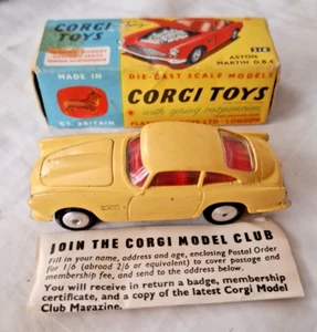 INCREÍBLES JUGUETES CORGI VINTAGE ASTON MARTIN D.B.4 Nº 218 EN CAJA - Imagen 1 de 13