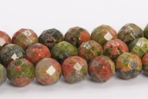 Cuentas sueltas de piedras preciosas redondas facetadas naturales de grado AAA 4/6/8/10 MM - Imagen 1 de 8