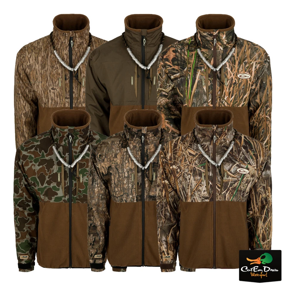 DRAKE WATERFOWL MST GUARDIAN EQWADER FLEX FLEECE FULL ZIP CAMO JACKET - Image 1 of 4