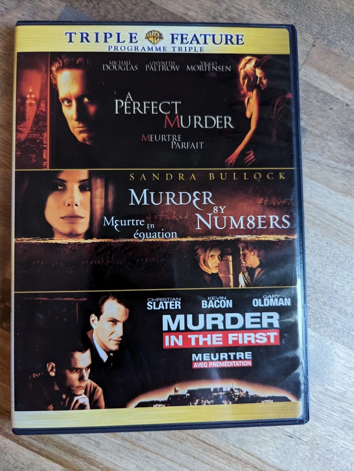 A Perfect Murder / By Numbers / in the First (DVD 3-Film Set) Bullock Slater - Image 1 of 4