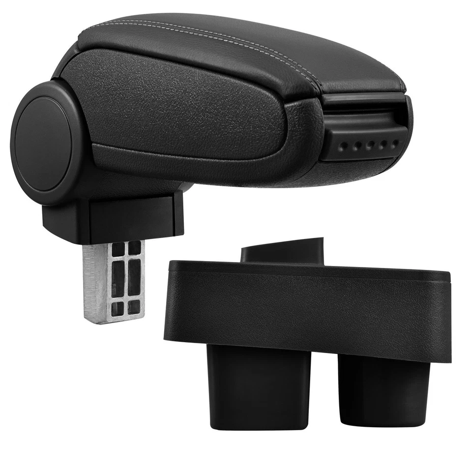 Bracciolo Centrale Volte Pelle Nero Riferimento per Skoda Roomster Da 2006- - Immagine 1 di 1