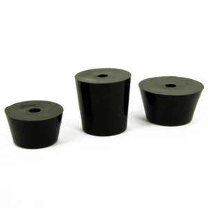 4 x Runde Hifi Schwarz Gummi Instrumentenkoffer Füße Fuß Rund 3 Großgrößen - Bild 1 von 8