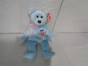 TY - Beanie Baby - Eggs ll - Azul Claro - Peluche de Oso - Pascua - Imagen 1 de 2