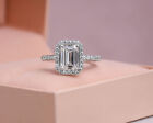 2.11 Ct Lab Created F/Vs1 Emerald Cut Ring In 14K White Gold