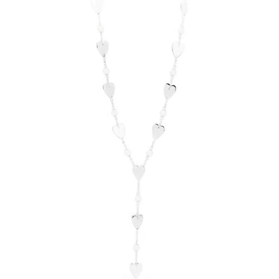 Sagapo Collana Perle e Cuori Donna In Acciaio Sagapò SAF01 S'Agapo - Immagine 1 di 4