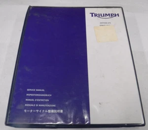 OEM TRIUMPH DAYTONA 675 R STREET TRIPLE R SHOP SERVICE REPAIR MANUAL O583-4G - Picture 1 of 11