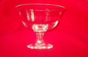 RALPH LAUREN FOOTED GLASS COMPOTE BOWL - Picture 1 of 4