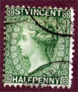 St.Vincent 41 ½d Used Watermark Crown - Picture 1 of 2