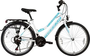 26 zoll Damen Fahrrad Mädchenfahrrad Damen City Rad City bike Weiss türkis Neu - Bild 1 von 5