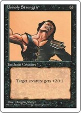 MTG 4th Edition - Unholy Strength (x4) ... 1 Revised