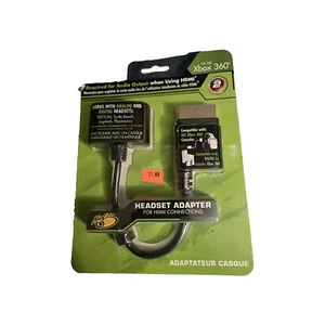 Xbox 360 HDMI Adapter and Analog AV for Headsets NEW SEALED Use For Gaming - Picture 1 of 2