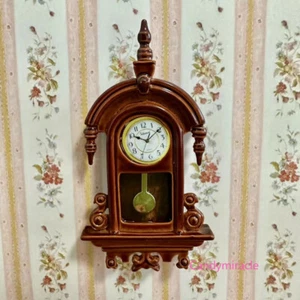 1 Stück Maßstab 1:12 Puppenhaus Miniatur Vintage Alte Wanduhr Wohnzimmer Dekor - Bild 1 von 4