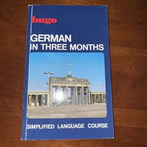 German in Three Months Hugo's Simplified System 1993 Language Learning Books - Picture 1 of 3