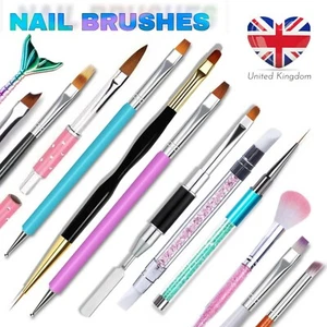 Nail Brush Builder Extension Size 6 Liner Silicone Painting Pen Poly Gel Acrylic - Picture 1 of 33