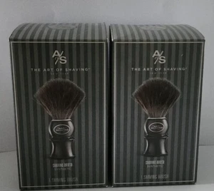 2 A/S New York The Art of Shaving Brush Synthetic Bristles _Black* Sealed - Picture 1 of 2