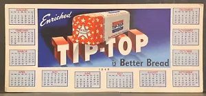 Consejo ~ Blotter de tinta publicitaria de pan superior ~ Calendario 1949 ~ Diseño futurista - Imagen 1 de 3