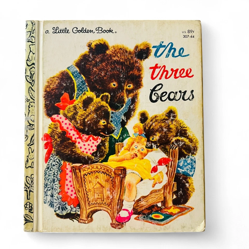 The Three Bears Little Golden Book #307-44 Vintage Hardcover Classic Story 1982 Foto 1 de 3