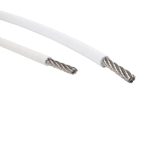 7X7 Wire Rope Construction with PVC Coating, A4 Stainless Steel Wire - FreePost - Picture 1 of 8