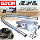 60cm Stainless Steel Exhaust Pipe W/silencer For Car Parking Air Diesel Heater