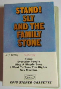 Sly And The Family Stone Stand! 1969 Cassette Tape Epic Records N16 10186 RARE - Picture 1 of 7
