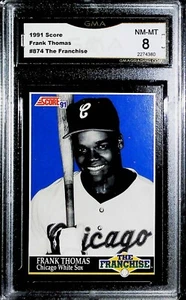 1991 Score #874 Frank Thomas GMA 8 NM-MT - Picture 1 of 2