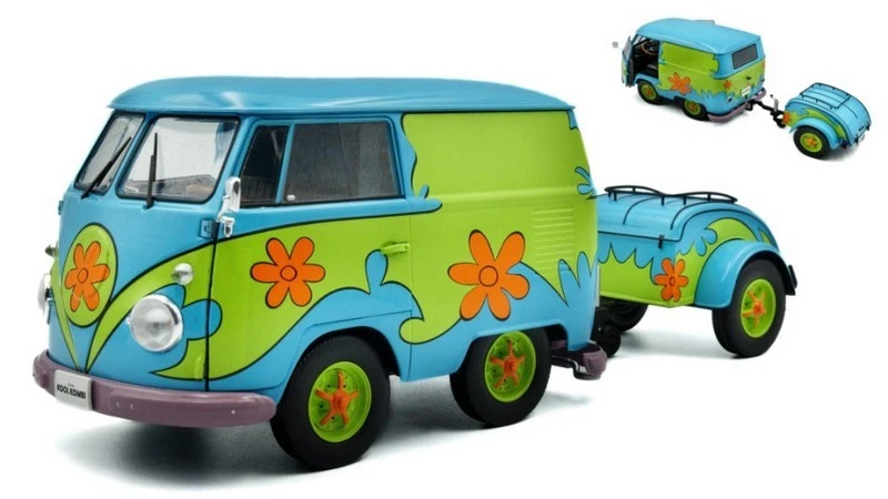 Volkswagen T1 Van Kool Combi Ghosthunters 1950 with trailer  1:18 SOLIDO 1810904 - Immagine 1 di 1