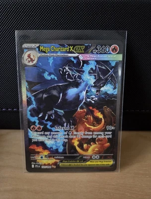 MEGA CHARIZARD X EX 125/094 SIR MEGA EVOLUTION PHANTASMAL FLAMES - Image 1 of 4