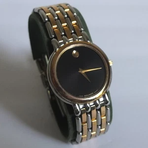 Reloj vintage con esfera de museo MOVADO 81.19.865C — acero inoxidable/chapado en oro — cuarzo - Imagen 1 de 8