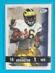 2008 SAGE HIT #16 Adrian Arrington Michigan Wolverines Football Card - Picture 1 of 2
