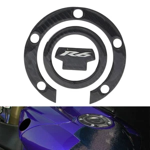 für Yamaha YZF R6 Kohlefaser-Optik Treibstoff Deckel Abdeckung Gel Schutz 06-17 - Picture 1 of 11