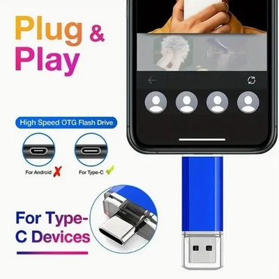 High Speed U Disk Pendrive Phone Flash Drive  Computer/Mobile Phone - Image 1 of 4