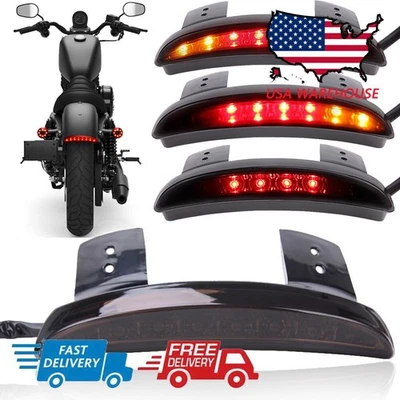 LED Turn Signal Brake Tail Lights For Harley Davidson Dyna / Softail / Iron 883 — 第 1/4 张图片