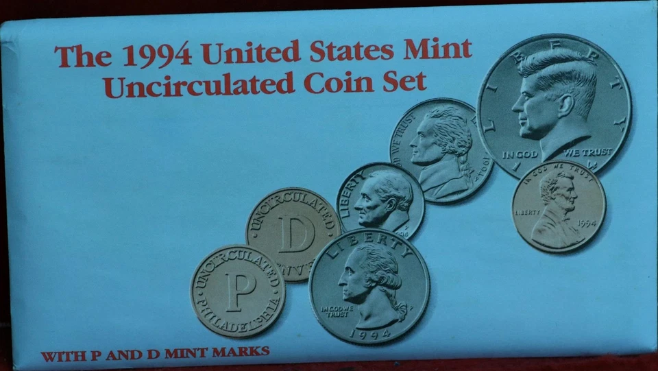 Uncirculated 1994 U.S. Mint Set P & D Mint - Image 1 of 1
